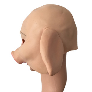 销超萌猪头面具 动物面具 宠物猪面具 西游记面具厂 猪八戒面具
