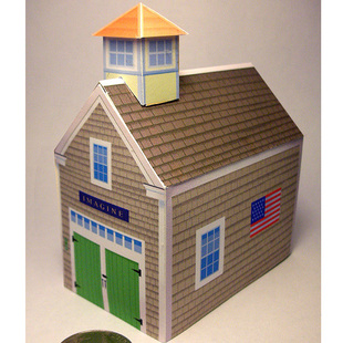 卡通小房屋迷你小房子3d立体纸模型DIY手工制作儿童折纸益智玩具