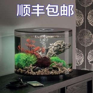小型鱼缸水族箱家用客厅办公桌35L生态创意水族箱造景