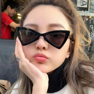 2020韩款 不规则三角形猫眼太阳镜批發欧美时尚 墨镜明星眼镜 个性