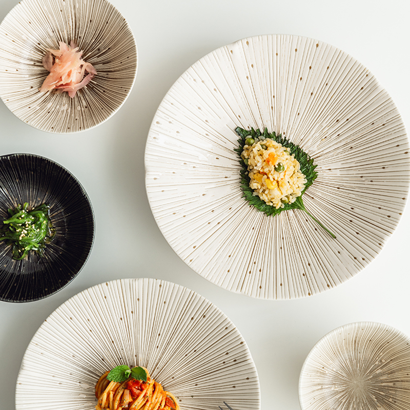 餐具釉下彩水果深盘 日本进口bloom盘子千段十草家用菜碟面碗日式