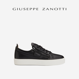 款 Giuseppe 双拉链低帮休闲运动板鞋 ZanottiGZ男士 男鞋 经典