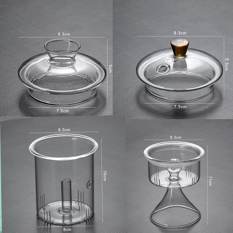 茶漏茶滤网过滤器玻璃壶过滤网茶滤茶叶茶壶内胆玻璃滤网家用配件