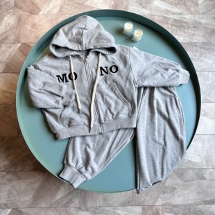 实体店 ComingToto男童女童春款 灰色卫衣套装 精品童装 设计师品牌