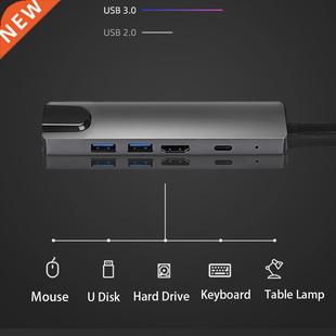 Type Docking Ethernet Station hub LAN USB.0 USB HDMI