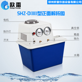 欧 耐腐泵机式 真空抽滤SⅢ 蒸馏水D多用ZH减压蒸循环雷 馏真空泵式
