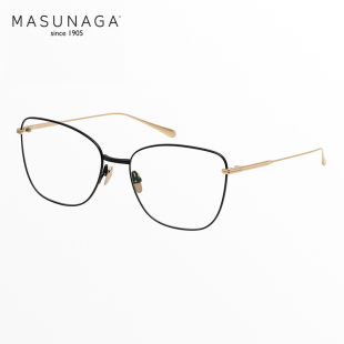 纯钛超轻大框高级感猫眼眼镜架AURORA 日本Masunaga增永眼镜框女款