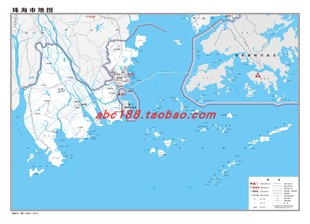 广东省珠海市珠海市地图行政区划图河流水系图地形图交通图卫星图