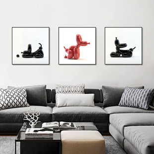 潮流Jeff Koons艺术装 饰画潮牌墙面壁画工作室创意客厅卧室挂画