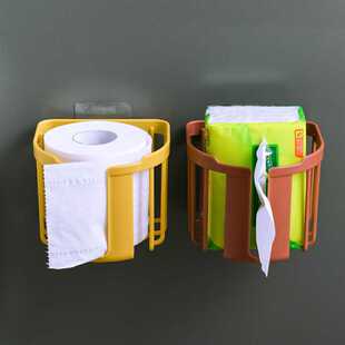 家用卫生间厕所卷纸巾盒厕纸抽纸巾架卫生纸置物架免打孔壁挂式