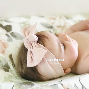 婴儿发带可爱超萌蝴蝶结周岁公主不勒头婴幼儿新生儿宝宝头饰发饰