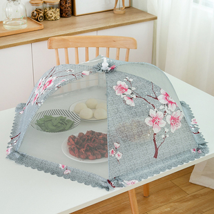 家用折叠菜罩厨房大号盖菜罩苍蝇罩剩饭菜罩子防尘罩食物罩餐桌罩