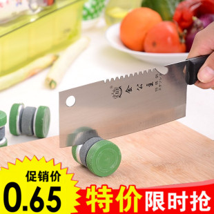 专业剪刀棒 圆形厨房家用快速天然磨刀石日本磨剪子器菜刀工具正品