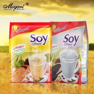 泰国进口soy豆浆粉早餐商用速溶黄豆浆黑豆浆420克 mogart摩岛