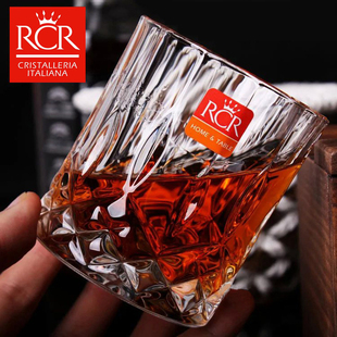 进口水晶玻璃威士忌烈酒杯洋酒杯洛克啤酒水杯杯 意大利RCR原装