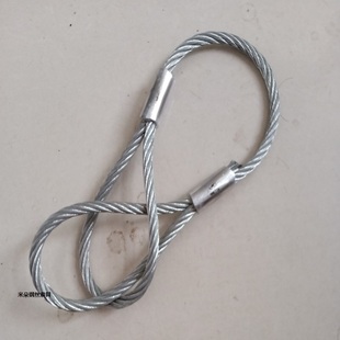 绳无油吊绳索具设备固定搬运钢丝绳套稳固绳 10毫米粗镀锌钢丝吊装