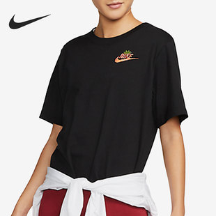新款 Nike 010 女子背后印花休闲短袖 耐克正品 DR9017 2022夏季