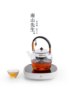 南山先生小坐电陶炉煮茶器家用一体烧水壶养生泡茶壶蒸煮茶壶套装