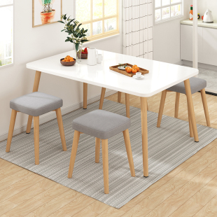 出租房桌子吃饭家用餐桌小户型简约现代小桌子长方形简易北欧饭桌