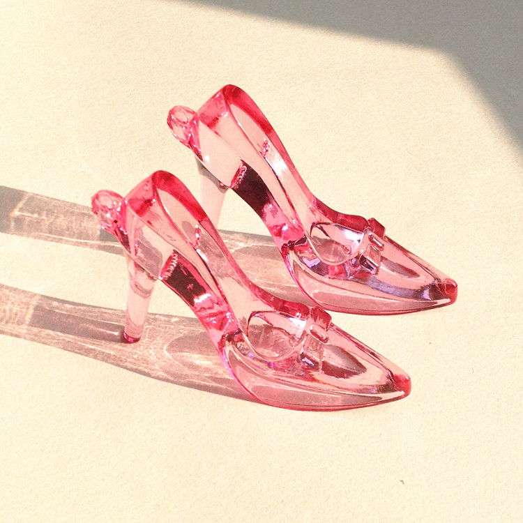 儿童透明亚克力饰品挂件公主女孩子过家家玩具宝石 灰姑娘水晶鞋