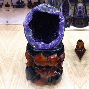 高档天然乌拉圭紫晶洞水晶洞紫水晶洞聚宝盆玛瑙洞钱袋子原石