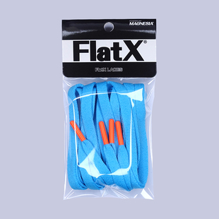 北卡蓝荧光橙头 8mm烤漆头扁鞋 带 适配AJ1联名款 正品 美国FlatX原装
