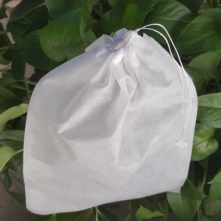 35克环保束口水果葡萄套袋无纺布抽绳防蚊虫生态干燥剂育苗园艺袋