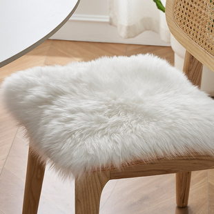 澳洲羊毛椅子垫毛毛椅垫整张羊皮垫羊毛垫餐椅羊毛垫子厚简约坐垫