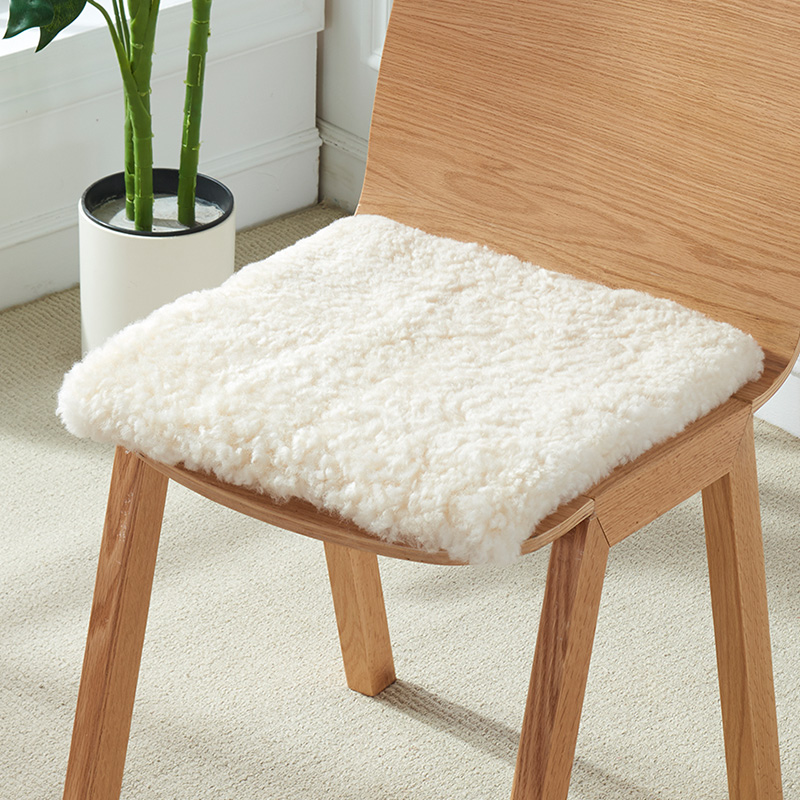 澳尊澳洲羊毛椅垫卷毛椅子垫轻奢简约羊毛沙发垫羊皮垫子短毛坐垫