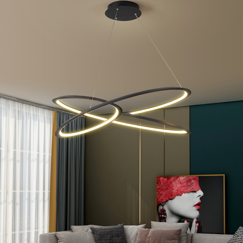 北欧极简设计师客厅吊灯现代简约轻奢餐厅灯创意卧室办公酒店灯具