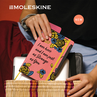新款 MOLESKINE意大利 插画设计手账本笔记本日程本 2023年12个月大型日记本 Frida 周记本 Kahlo艺术家联名款