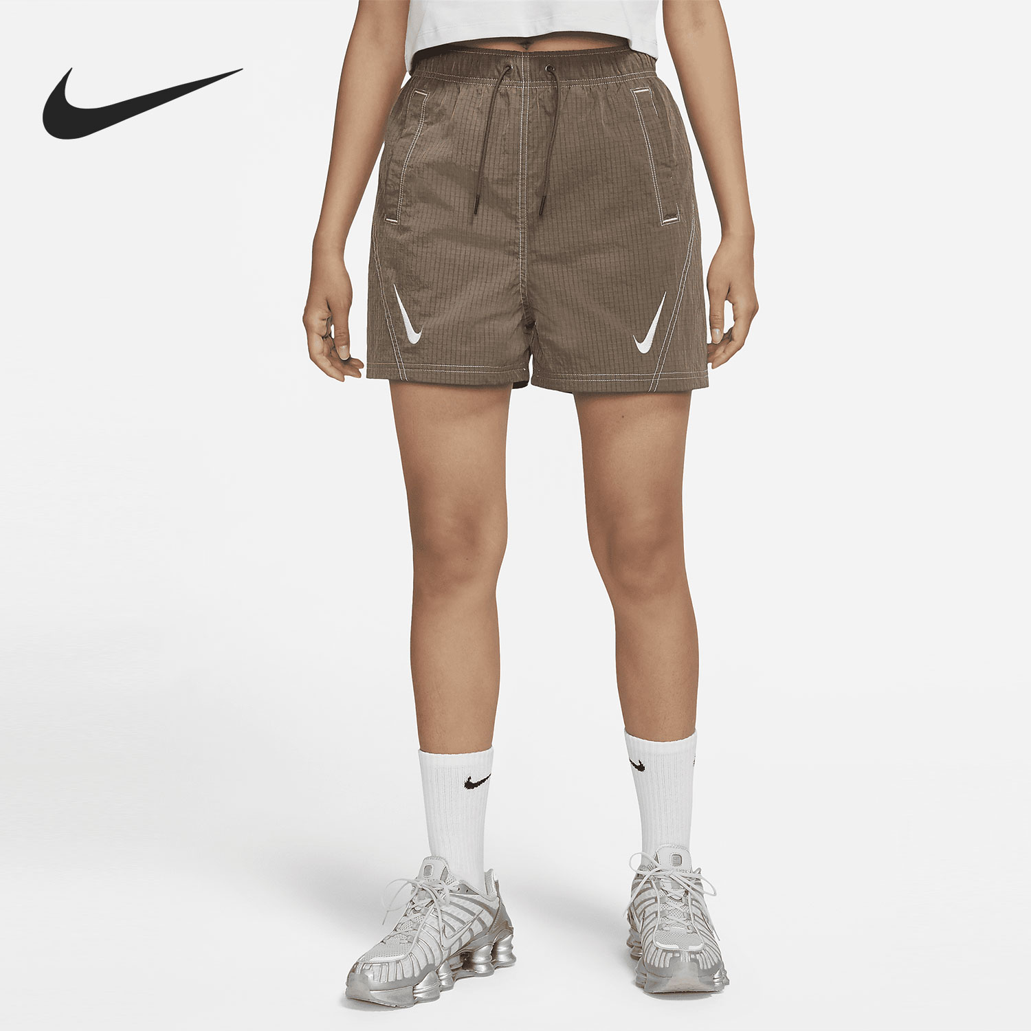 新款 Nike 004 女子休闲透气抽绳短裤 耐克正品 DD5593 年夏季