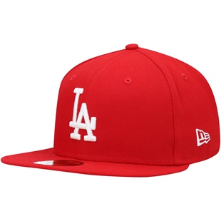 logo 正红色洛杉矶道奇队刺绣棒球帽 New MLB Era 经典 联名款