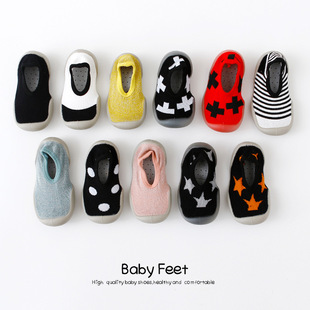 宝宝室内鞋 婴儿袜鞋 男女童胶底地板鞋 韩国春夏儿童学步鞋 ins同款