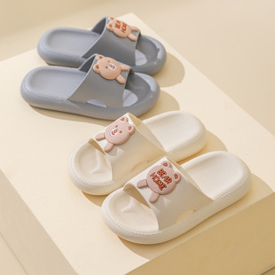 夏男童女童宝宝可爱室内家用软底防滑亲子母女软底舒适 儿童凉拖鞋