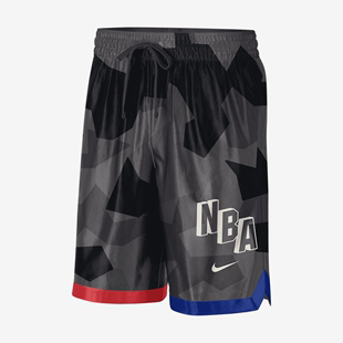 Nike 耐克男款 NBA速干宽松抽绳轻质印花松紧腰直邮DN4808 运动短裤