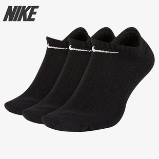 Nike 运动跑步短袜低帮袜子SX7673 棉袜三双装 010 耐克正品