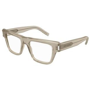 Saint 美国代购 2024新款 专柜男眼镜架黄色透明高级感镜框 Laurent