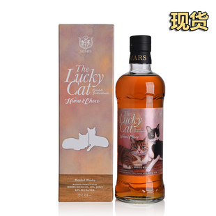 日本限量版 Lucky 可爱 Cat The 有盒 700ML 威士忌 稀少 43度