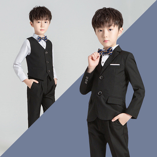 儿童西装 套装 西服小男孩外套中大童钢琴演出服 花童婚礼服男童韩版
