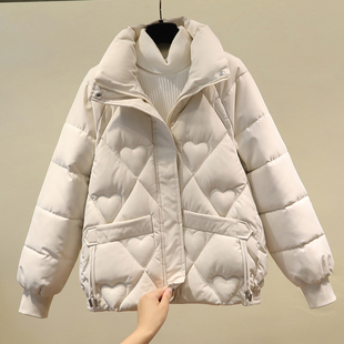 显瘦加厚保暖小棉袄 2023新款 韩版 洋气立领棉服修身 棉衣女短款 冬季