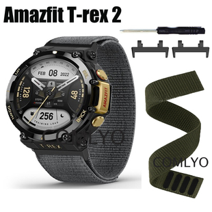 适用小米跃我Amazfit 2表带尼龙透气夏天运动智能手表腕带 Rex