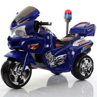 儿童电动摩托车三轮车加大号男女童车电瓶车小孩可坐人玩具车 新款