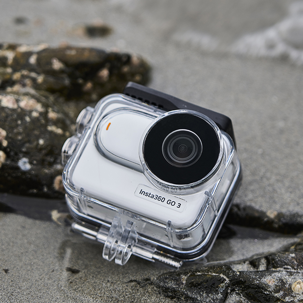 GO3潜水壳拇指运动相机60米高清防摔防水壳配件 适配影石Insta360