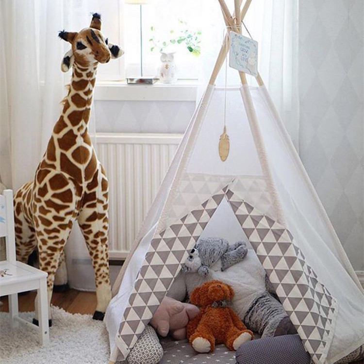宝宝儿童房卧室橱窗展示长颈鹿仿真玩偶超大毛绒玩具公仔生日礼物