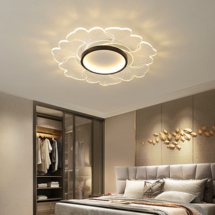 轻奢高级感造型房间灯现代简约几何设计感卧室 花朵吸顶灯法式 新品