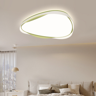 几何灯小清新创意造型房间护眼灯 椭圆奶油吸顶灯简约现代卧室新款