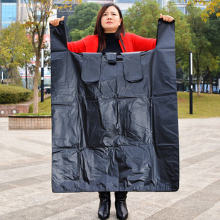 方便袋商用 打包搬家袋一次性手提式 大号黑色塑料袋加厚背心袋服装