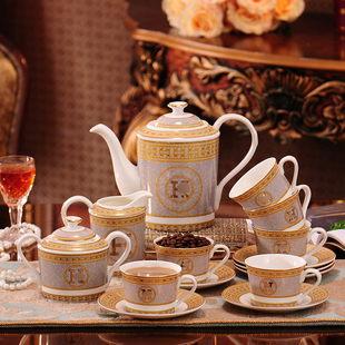 创意结婚礼品 骨瓷茶具茶杯套装 英式 下午茶 陶瓷咖啡具套装 欧式