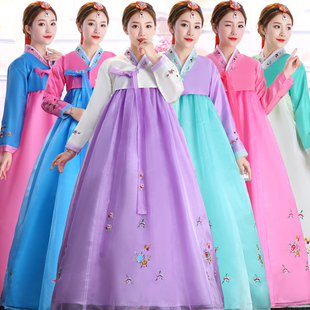 舞蹈台表演服古装 朝鲜民族服韩国传统女士宫廷婚庆日常演出韩服装